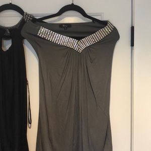 SKY grey strapless shirt/ dress
